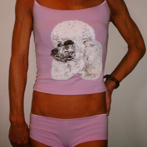 Camisole set with poodle